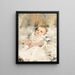 Baby in a Ruffled Dress - James Jebusa Shannon — framed artwork on a wall