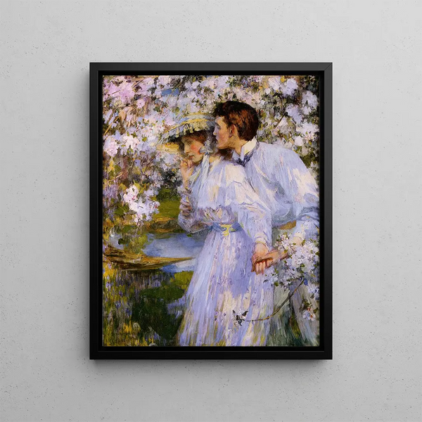 Spring Painting - James Jebusa Shannon — framed artwork on a wall
