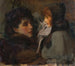 The woman and the daughter of the artist - James Jebusa Shannon — artwork view