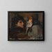 The woman and the daughter of the artist - James Jebusa Shannon — framed artwork on a wall
