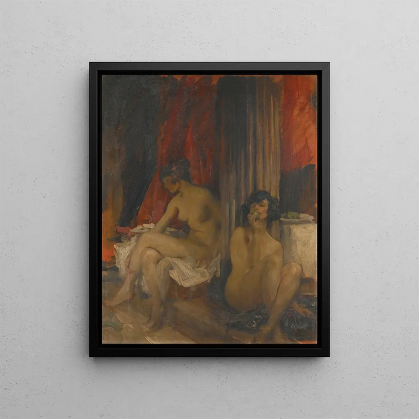 The Green Apple - James Jebusa Shannon — framed artwork on a wall