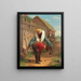 Frog Jumping Painting - James L. Dick — framed artwork on a wall