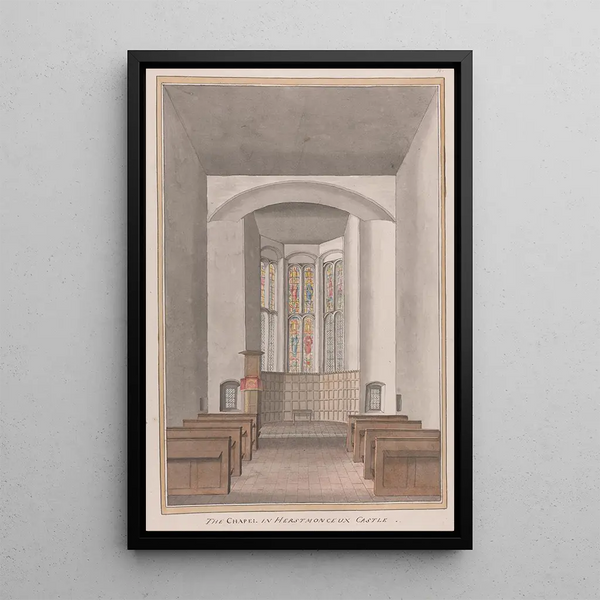 Château de Herstmonceux, East Sussex, la chapelle - James Lambert de Lewes — framed artwork on a wall