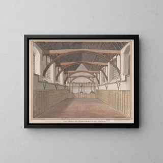 Château de Herstmonceux, Sussex de l'Est, La Salle - James Lambert de Lewes — framed artwork on a wall