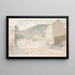 Washington St Harpers Ferry W Virginia Painting Saturday 21 June 1873 6 pm left light - James Madison Alden — framed artwork on a wall