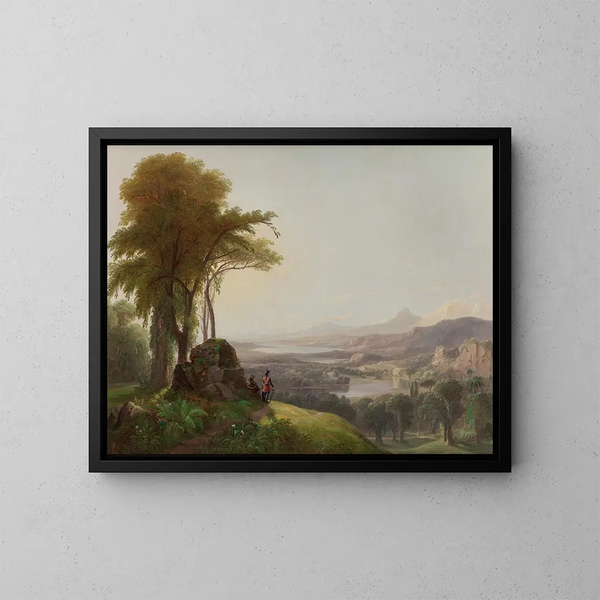 The New World - James McDougal Hart — framed artwork on a wall
