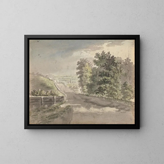 A country road - James Miller — framed artwork on a wall