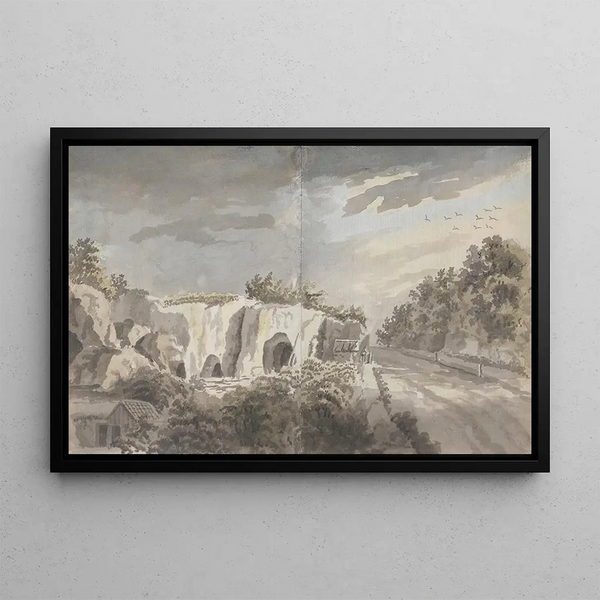Caves - James Miller — framed artwork on a wall