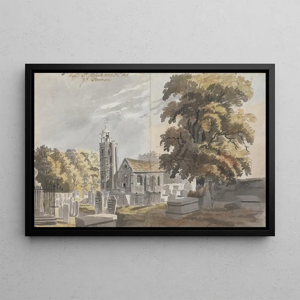Church in Marylebone - James Miller — framed artwork on a wall