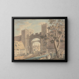 Farm of Dandelions near Margate - James Miller — framed artwork on a wall