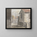 View of a distant church - James Miller — framed artwork on a wall