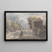Figures dans une rue - James Miller — framed artwork on a wall