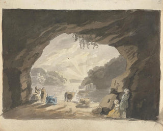 Figures with Animals in the Cave - James Miller — artwork view