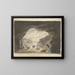 Figures with Animals in the Cave - James Miller — framed artwork on a wall