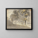 House with Trees - James Miller — framed artwork on a wall