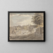 L'extrémité de Fulham du pont de Putney - James Miller — framed artwork on a wall