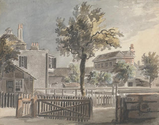 Tree in the middle of the houses - James Miller — artwork view