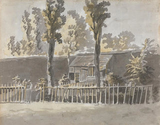 Trees in front of a house - James Miller — artwork view