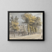 View of a house - James Miller — framed artwork on a wall