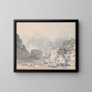 Château de Dunnottar - James Moore — framed artwork on a wall