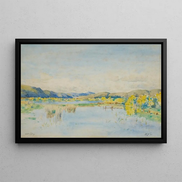Valley of Hutt - James Nairn — framed artwork on a wall