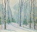 Winter landscape painting in Fort Lee, NJ - James P. Knox — artwork view