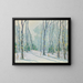 Winter landscape painting in Fort Lee, NJ - James P. Knox — framed artwork on a wall