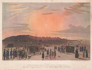 View of the famous ice bridge formed between Quebec and Lévis - James Pattison Cockburn — artwork view
