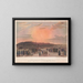 View of the famous ice bridge formed between Quebec and Lévis - James Pattison Cockburn — framed artwork on a wall