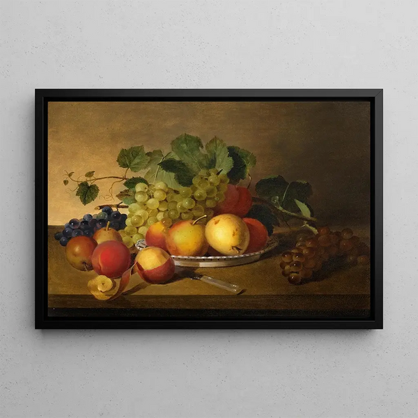Nature morte painting - James Peale — framed artwork on a wall