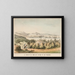 View of the city and port of San Francisco - James S Baillie — framed artwork on a wall