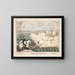 Vera Cruz Bombardment Painting - James S Baillie — framed artwork on a wall