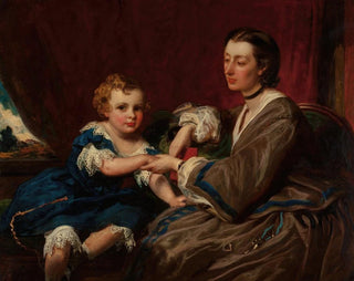 A Mother and Her Daughter - James Sant — artwork view