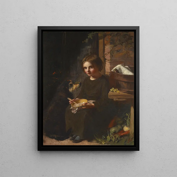 Morning Breakfast Painting - James Sant — framed artwork on a wall