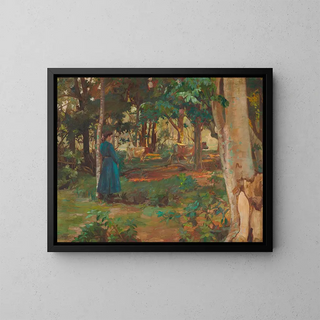 Returning the Cows - James Scott — framed artwork on a wall