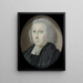 Clerc in powdered wig and black robe - James Scouler — framed artwork on a wall