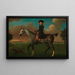 Portrait of a Cavalier - James Seymour — framed artwork on a wall