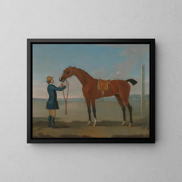 L'Enfant volant du duc de Devonshire - James Seymour — framed artwork on a wall