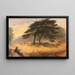 Amoureux dans le parc de Richmond - James Smetham — framed artwork on a wall