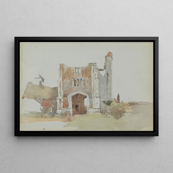 Priory of Thetford - James Stark — framed artwork on a wall