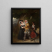 Falstaff painting at Herne's Oak, The Merry Wives of Windsor, Act V, Scene v - James Stephanoff — framed artwork on a wall
