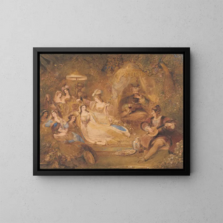 Lalla Rookh - James Stephanoff — framed artwork on a wall