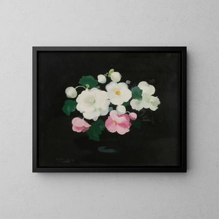 Wild Roses Painting - James Stuart Park — framed artwork on a wall
