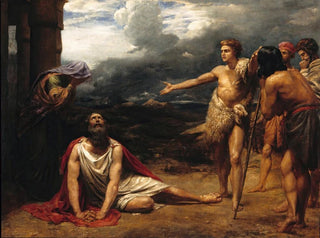 Job et les messagers - James Thomas Linnell — artwork view