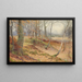 Silver birch and beech in autumn - James Thomas Watts — framed artwork on a wall
