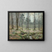 Sunny April Morning Painting in Betws-y-Coed, North Wales - James Thomas Watts — framed artwork on a wall