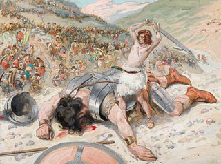 David coupe la tête de Goliath - James Tissot — artwork view