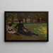 Hampton Court Painting - James Tissot — framed artwork on a wall
