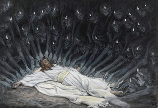 Jesus assisted by angels - James Tissot — artwork view