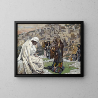 Jesus wept - James Tissot — framed artwork on a wall